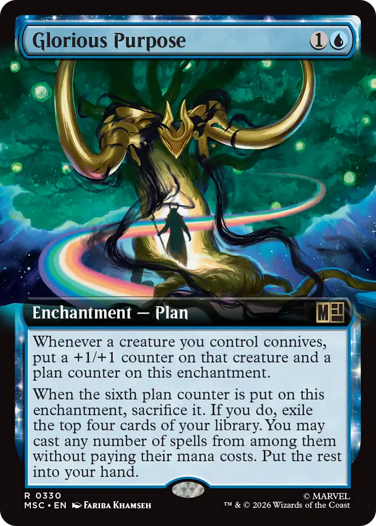 Glorious Purpose (Extended Art) [Marvel Super Heroes Commander] | Boutique FDB TCG
