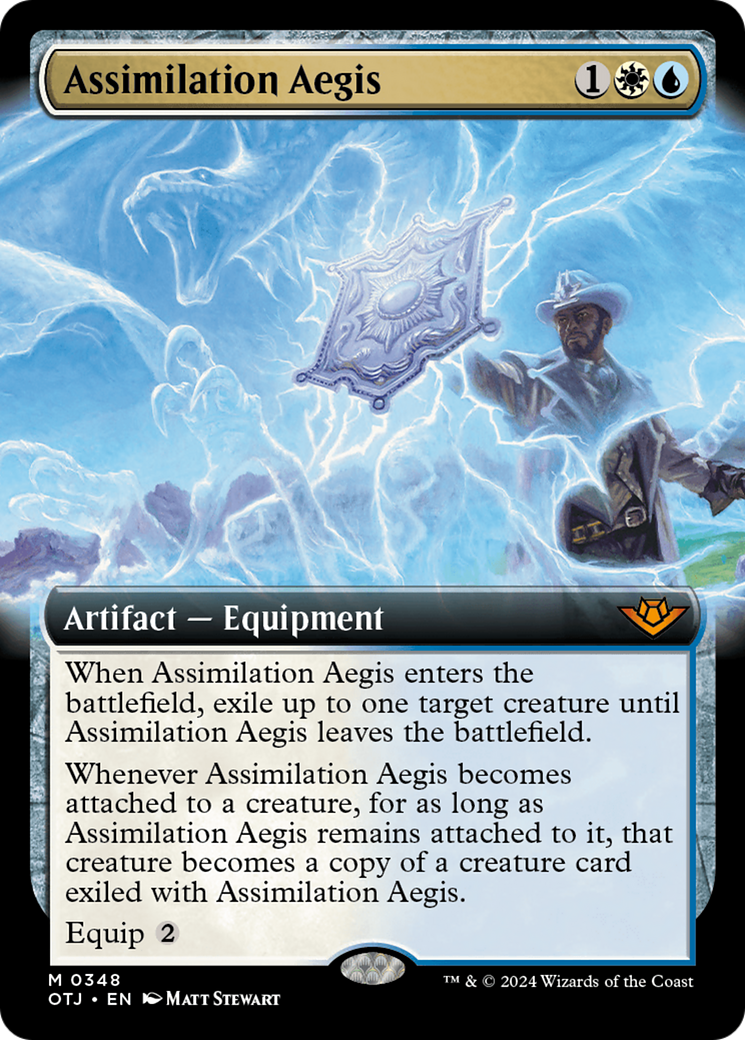 Assimilation Aegis (Extended Art) [Outlaws of Thunder Junction] | Boutique FDB TCG