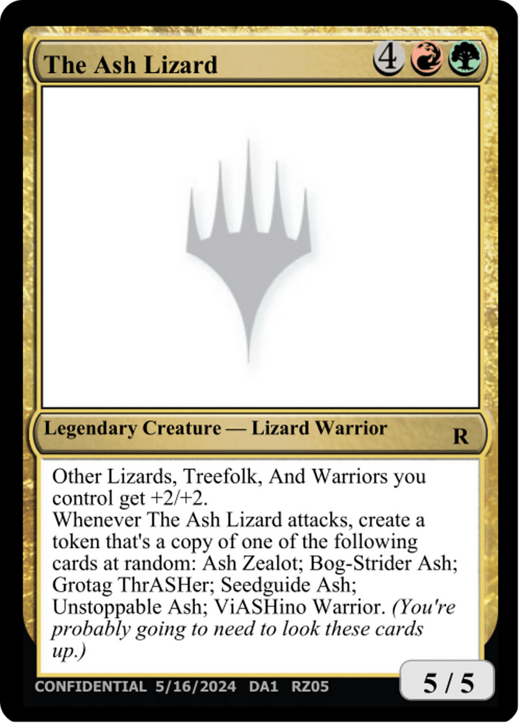 The Ash Lizard [Unknown Event] | Boutique FDB TCG