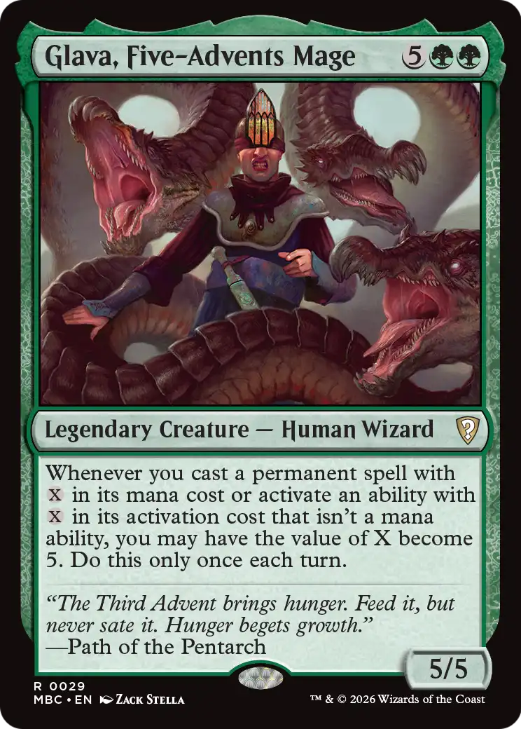 Glava, Five-Advents Mage [Mystery Booster: Commander Edition] | Boutique FDB TCG