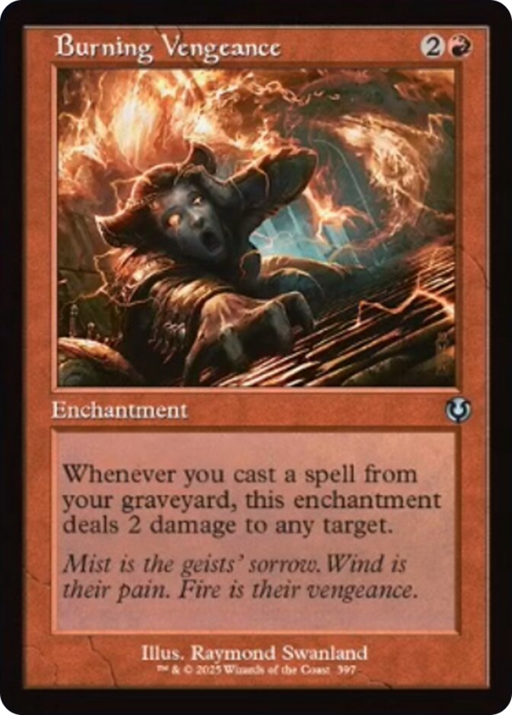 Burning Vengeance (Retro Frame) [Innistrad Remastered] | Boutique FDB TCG