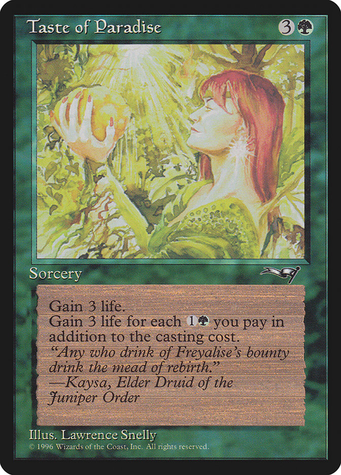 Taste of Paradise (Holding Fruit) [Alliances] | Boutique FDB TCG