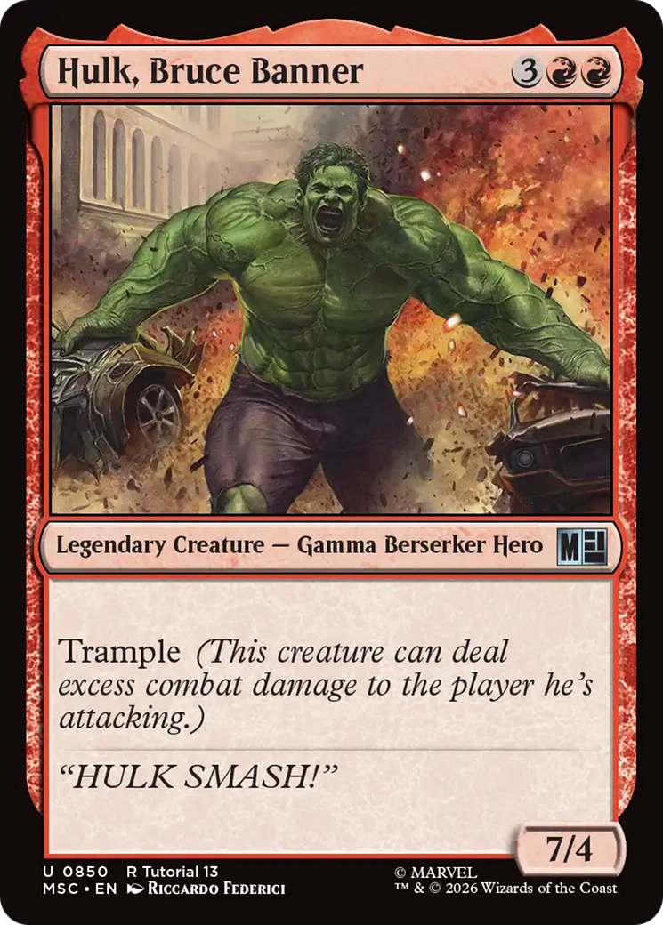 Hulk, Bruce Banner [Marvel Super Heroes Commander] | Boutique FDB TCG