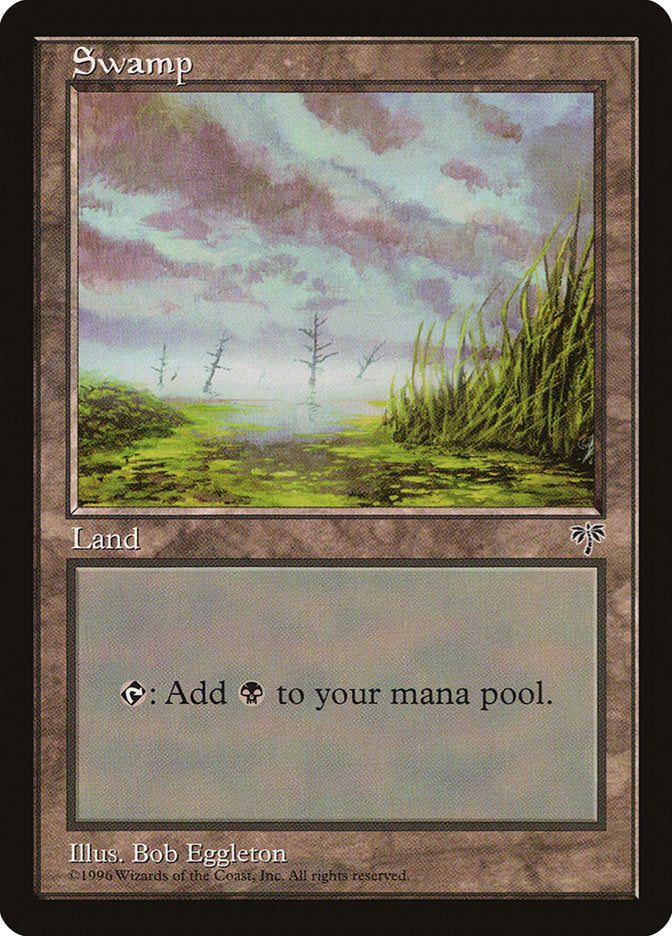 Swamp (No Sun or Moon / No Eyes) [Mirage] | Boutique FDB TCG