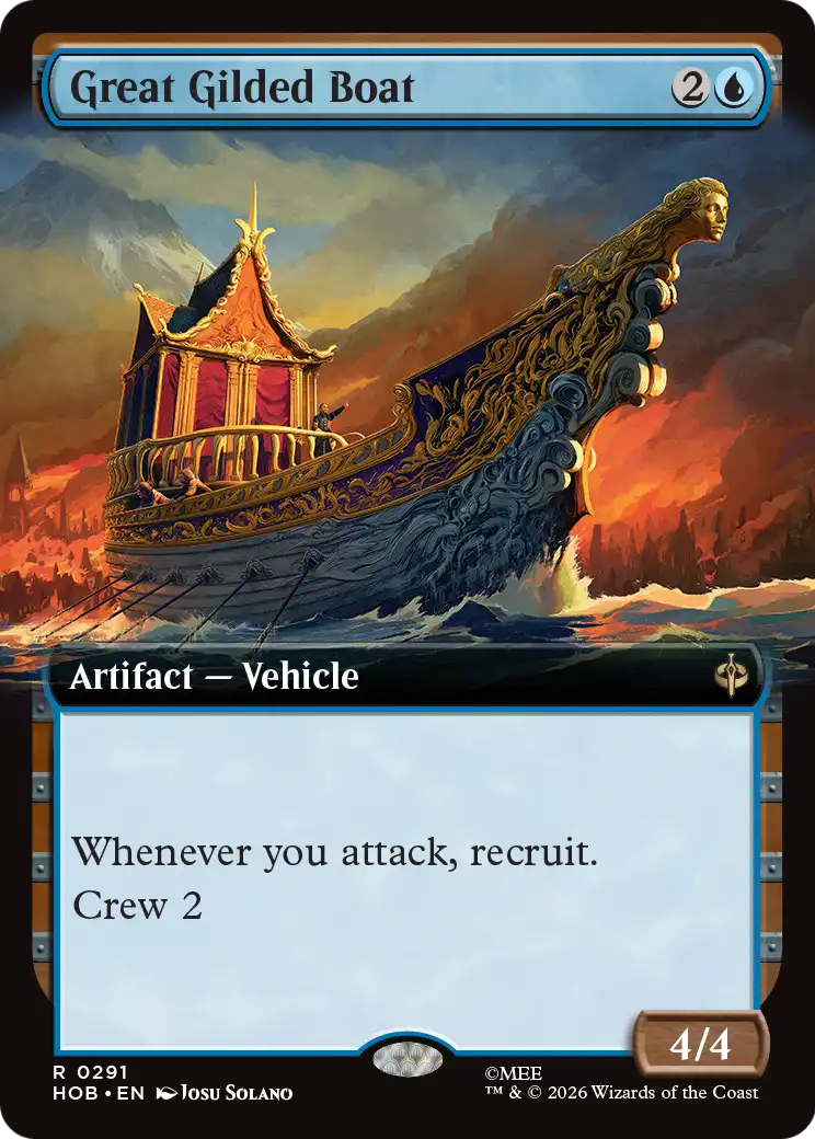 Great Gilded Boat (Extended Art) [The Hobbit] | Boutique FDB TCG