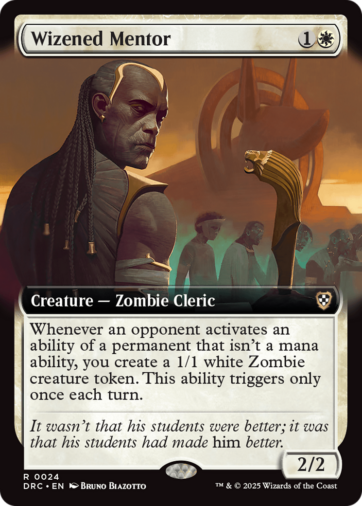 Wizened Mentor (Extended Art) [Aetherdrift Commander] | Boutique FDB TCG