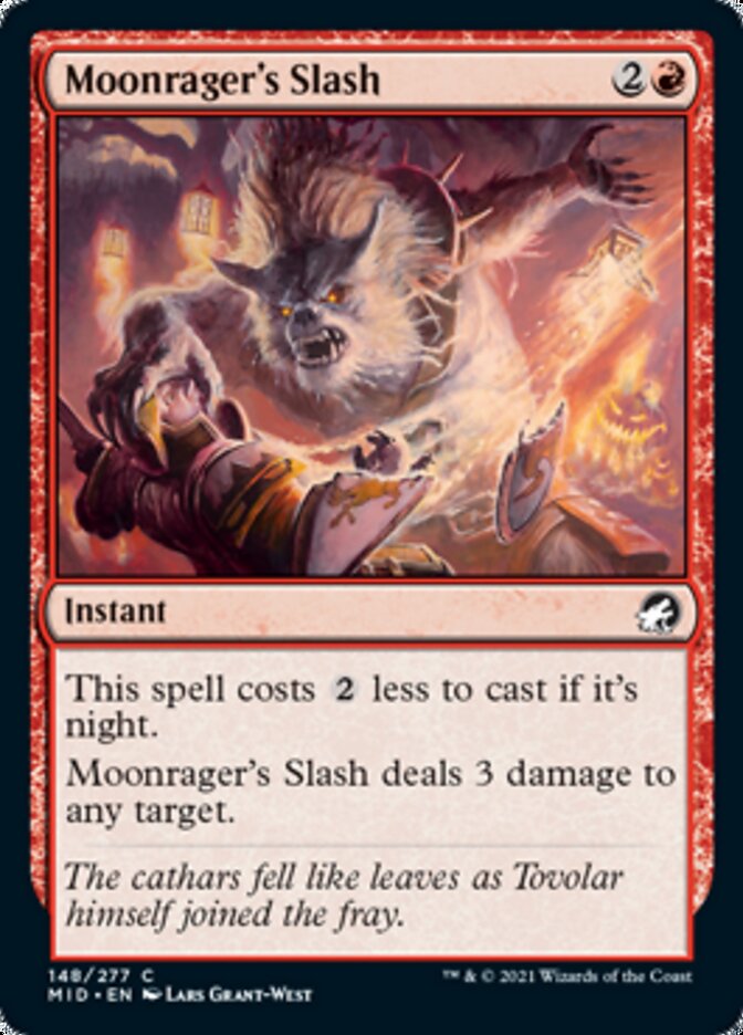 Moonrager's Slash [Innistrad: Midnight Hunt] | Boutique FDB TCG