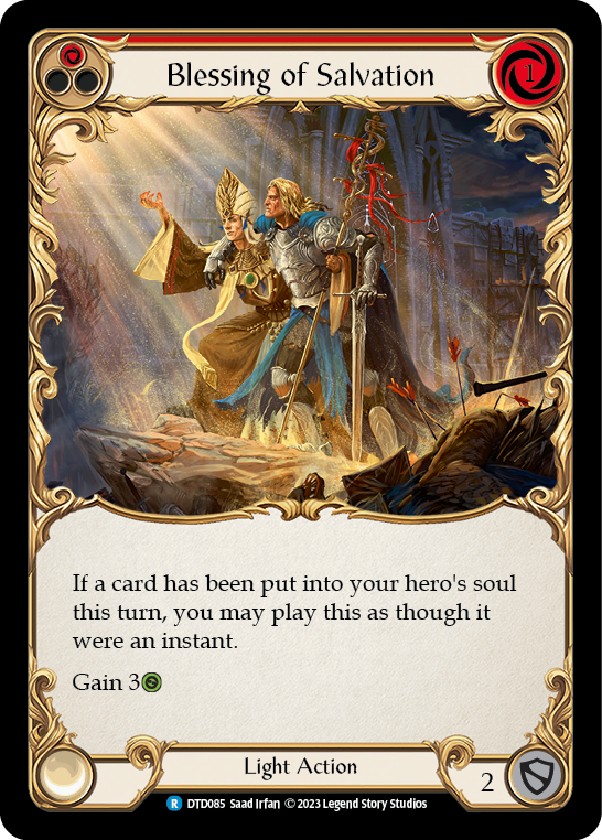 Blessing of Salvation (Red) [DTD085] (Dusk Till Dawn) | Boutique FDB TCG