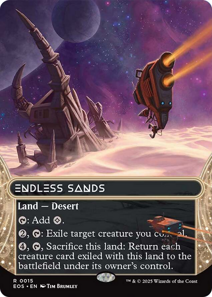 Endless Sands (0015) (Borderless) [Edge of Eternities: Stellar Sights] | Boutique FDB TCG