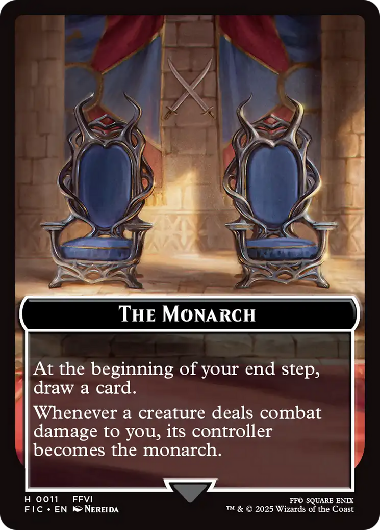 The Blackjack // The Monarch Double-Sided Token [FINAL FANTASY Commander Tokens] | Boutique FDB TCG