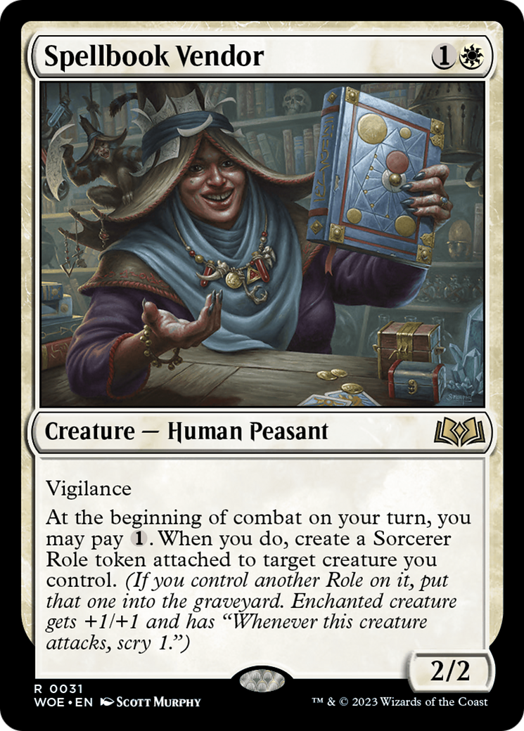 Spellbook Vendor [Wilds of Eldraine] | Boutique FDB TCG