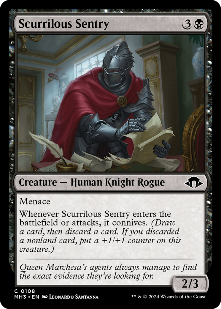 Scurrilous Sentry [Modern Horizons 3] | Boutique FDB TCG