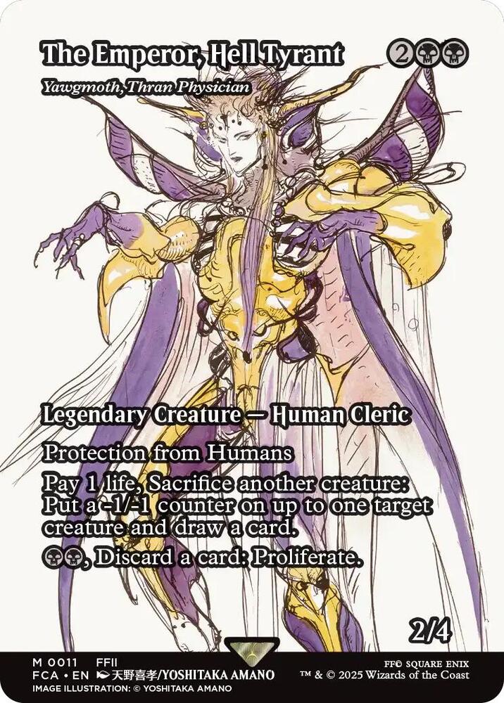 The Emperor, Hell Tyrant - Yawgmoth, Thran Physician (Showcase) [FINAL FANTASY : Through the Ages] | Boutique FDB TCG