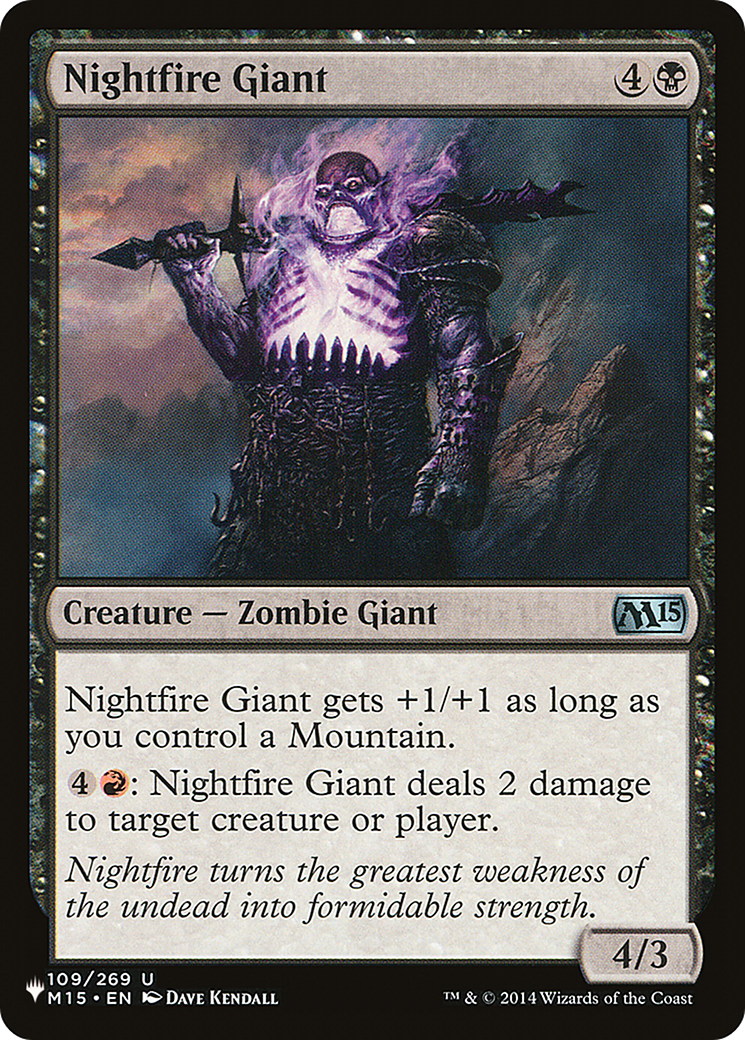 Nightfire Giant [The List Reprints] | Boutique FDB TCG