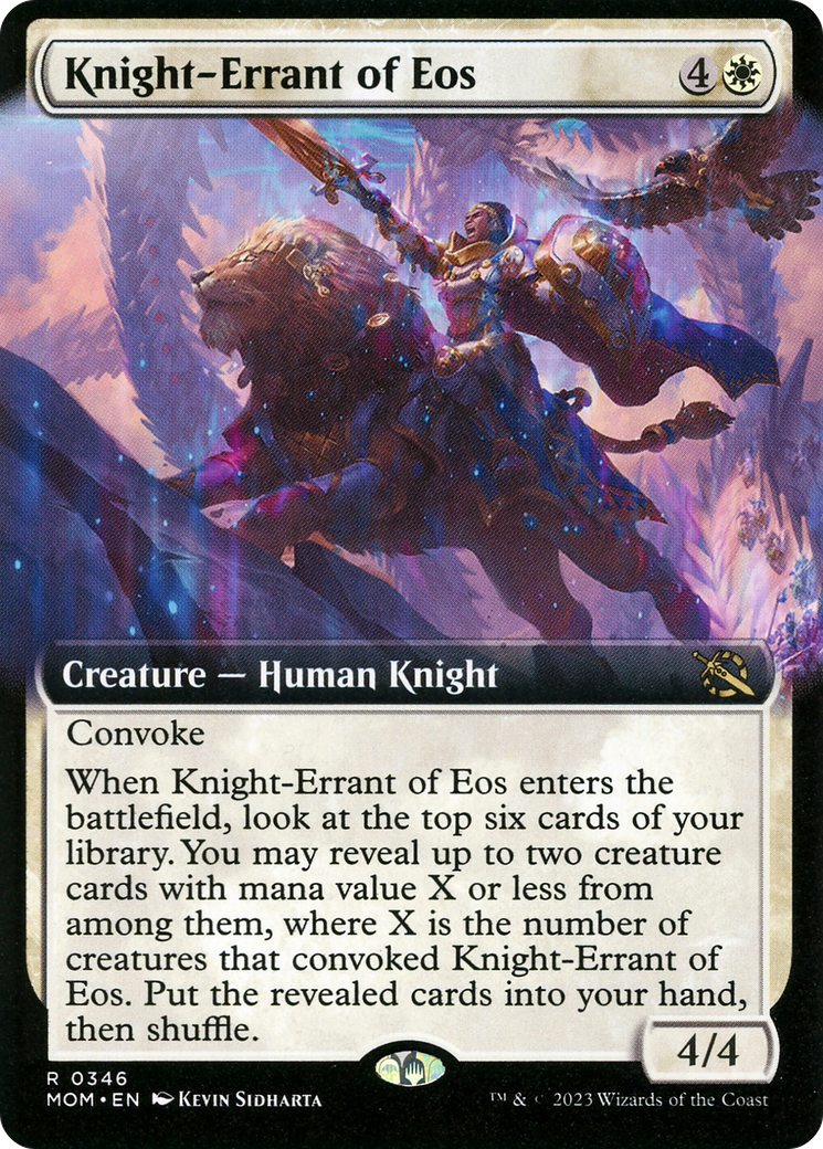 Knight-Errant of Eos (Extended Art) [March of the Machine] | Boutique FDB TCG