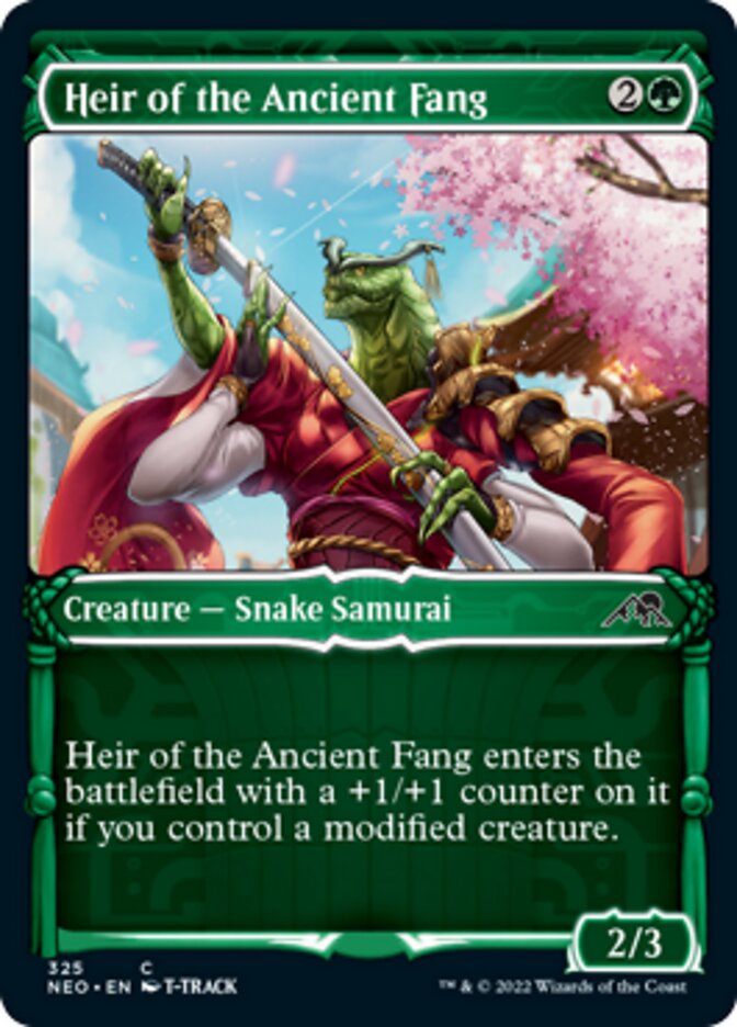 Heir of the Ancient Fang (Showcase Samurai) [Kamigawa: Neon Dynasty] | Boutique FDB TCG