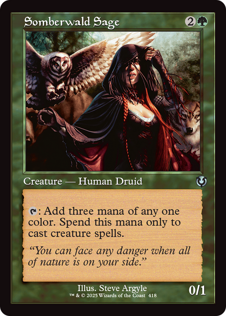 Somberwald Sage (Retro Frame) [Innistrad Remastered] | Boutique FDB TCG