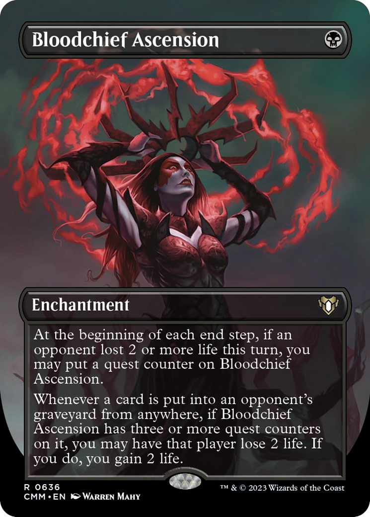 Bloodchief Ascension (Borderless Alternate Art) [Commander Masters] | Boutique FDB TCG