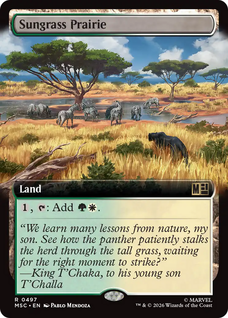 Sungrass Prairie (Extended Art) [Marvel Super Heroes Commander] | Boutique FDB TCG