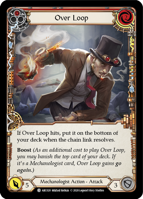 Over Loop (Red) [U-ARC020] (Arcane Rising Unlimited)  Unlimited Normal | Boutique FDB TCG