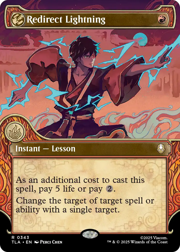 Redirect Lightning (Showcase) [Avatar: The Last Airbender] | Boutique FDB TCG
