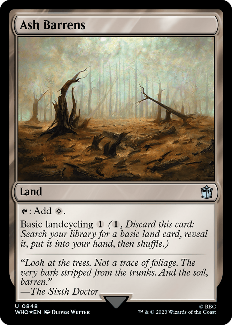 Ash Barrens (Surge Foil) [Doctor Who] | Boutique FDB TCG