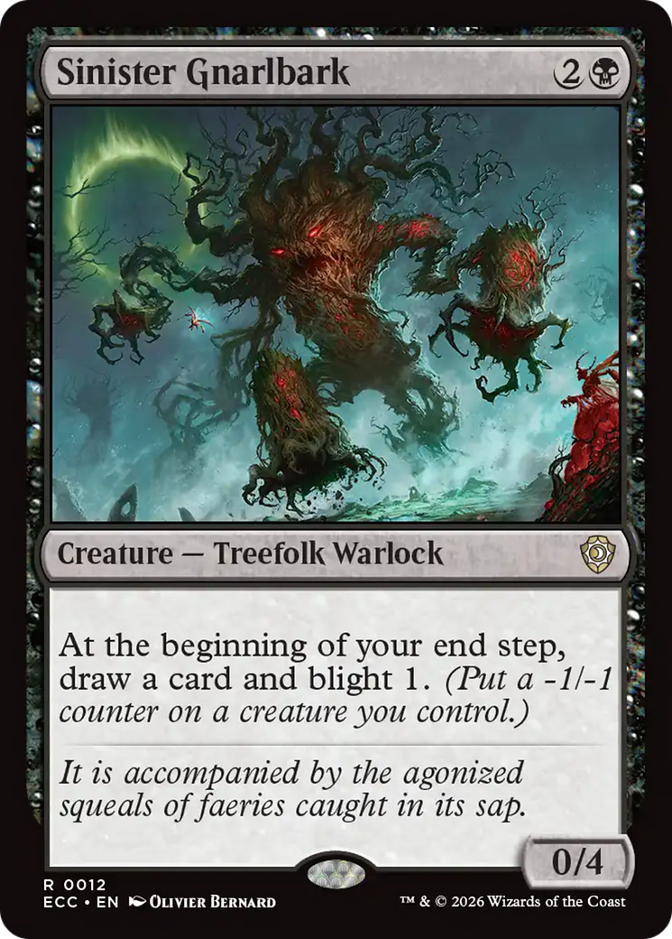 Sinister Gnarlbark [Lorwyn Eclipsed Commander] | Boutique FDB TCG