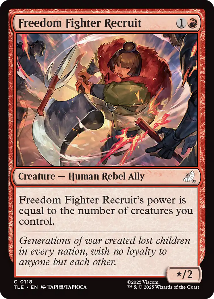 Freedom Fighter Recruit [Avatar: The Last Airbender: Eternal-Legal] | Boutique FDB TCG