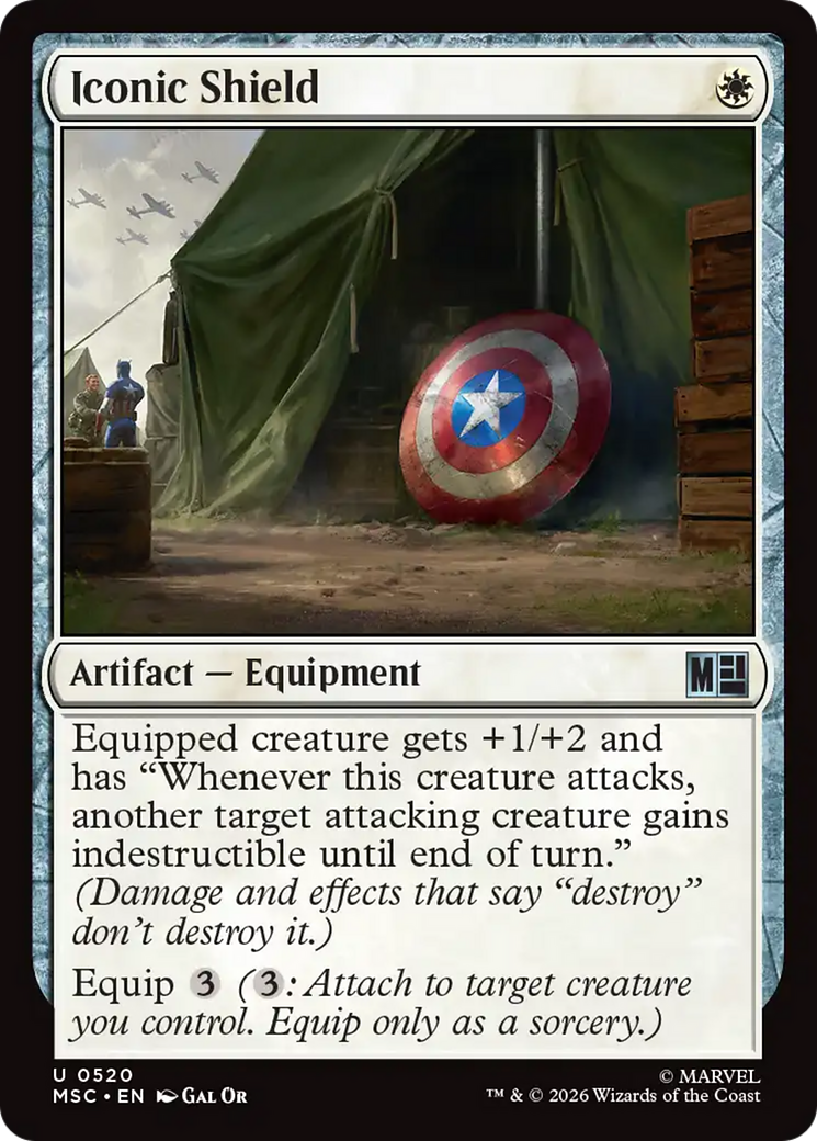Iconic Shield [Marvel Super Heroes Commander] | Boutique FDB TCG