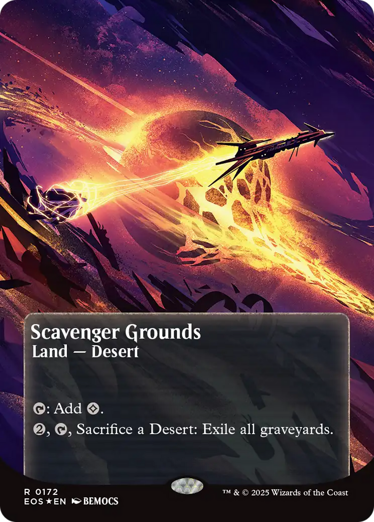 Scavenger Grounds (0172) (Borderless) (Galaxy Foil) [Edge of Eternities: Stellar Sights] | Boutique FDB TCG