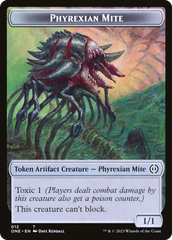 Phyrexian Mite (012) // Drone Double-Sided Token [Phyrexia: All Will Be One Tokens] | Boutique FDB TCG