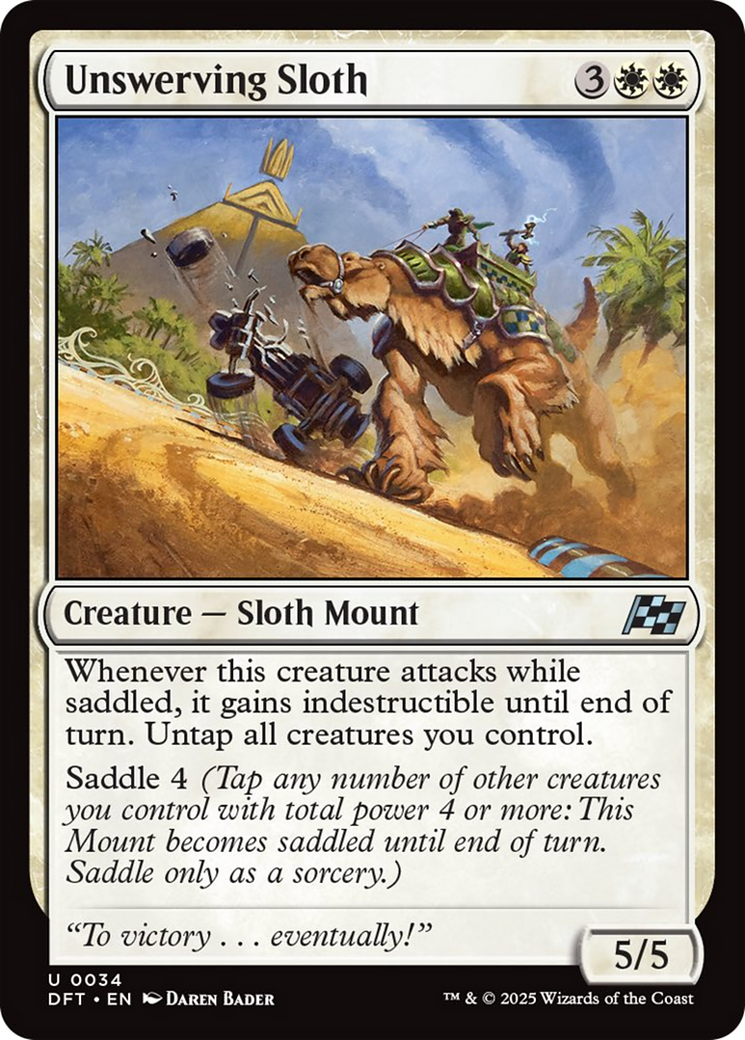 Unswerving Sloth [Aetherdrift] | Boutique FDB TCG