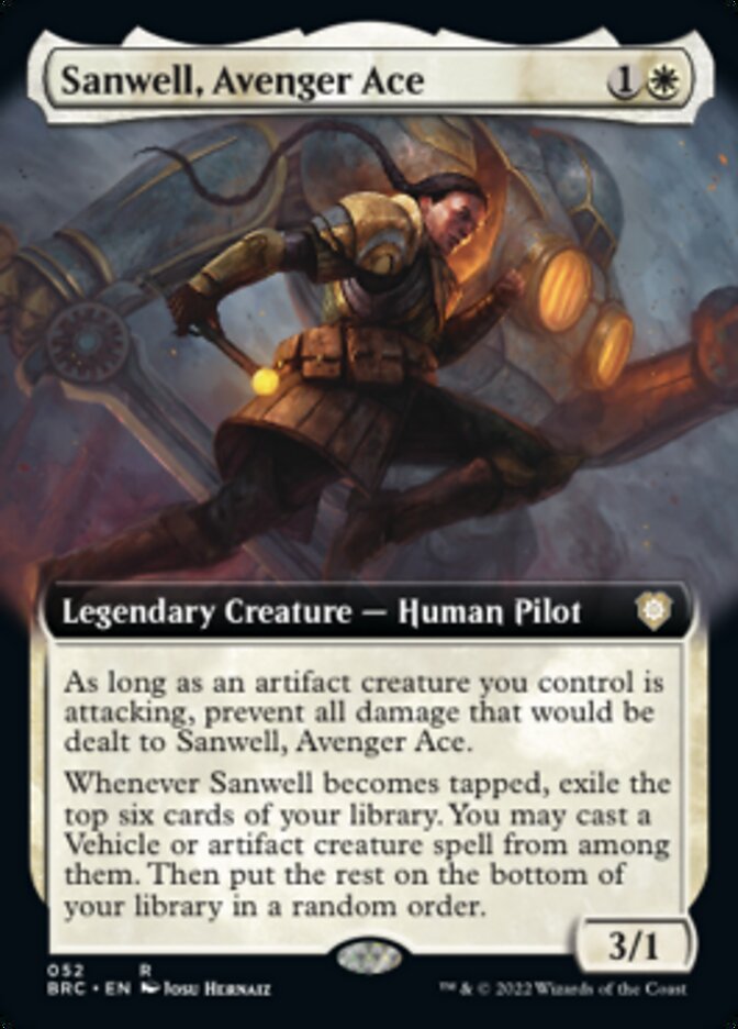 Sanwell, Avenger Ace (Extended Art) [The Brothers' War Commander] | Boutique FDB TCG