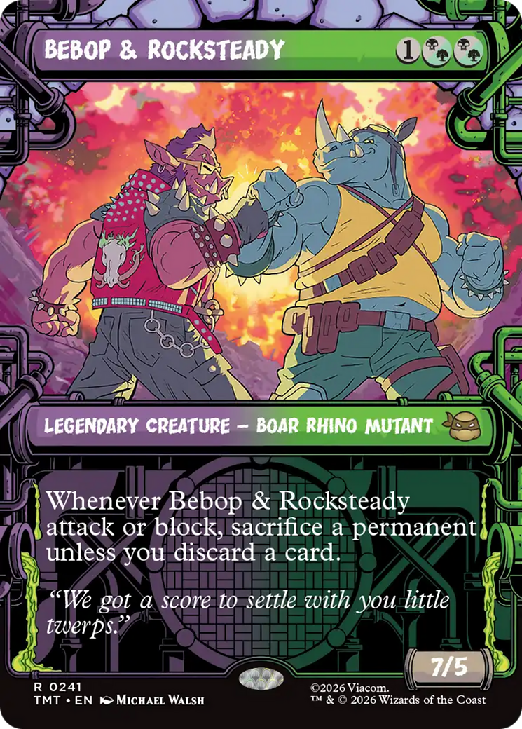 Bebop & Rocksteady (Showcase) [Teenage Mutant Ninja Turtles] | Boutique FDB TCG