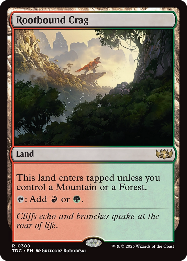 Rootbound Crag [Tarkir: Dragonstorm Commander] | Boutique FDB TCG