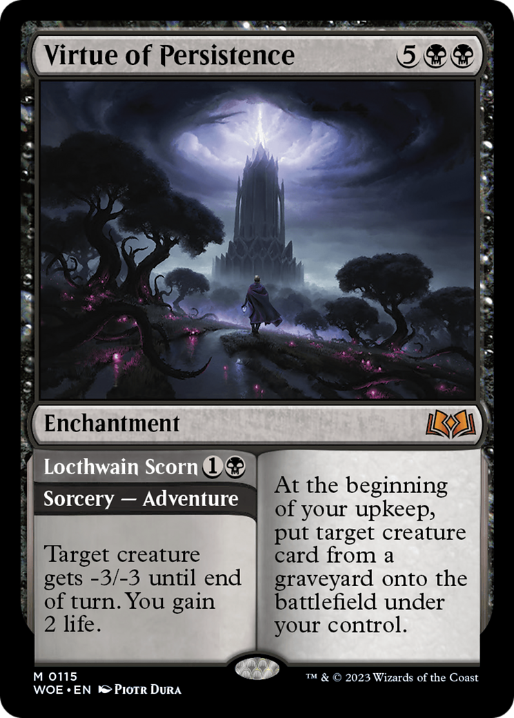 Virtue of Persistence // Locthwain Scorn [Wilds of Eldraine] | Boutique FDB TCG