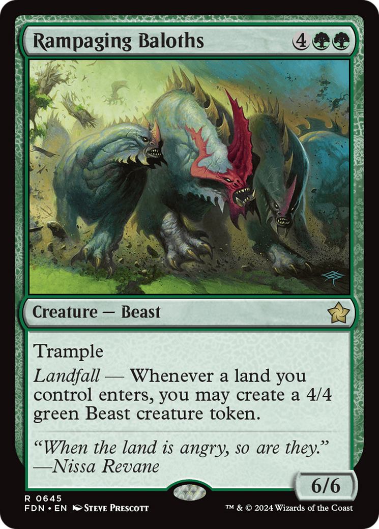 Rampaging Baloths [Foundations] | Boutique FDB TCG