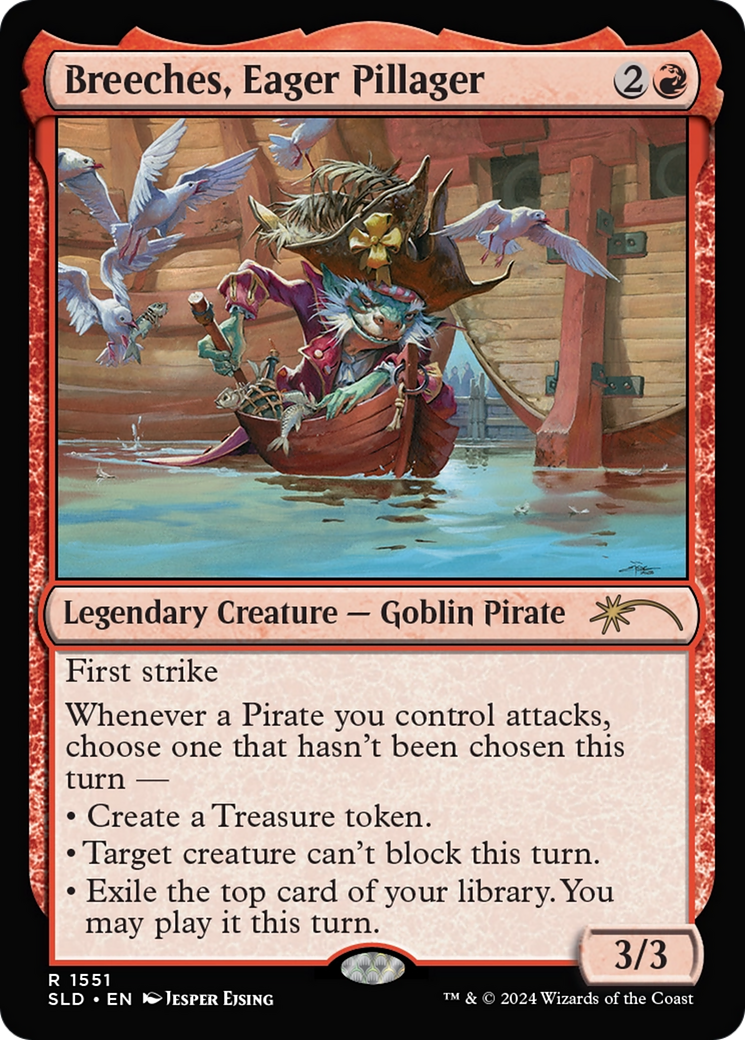 Breeches, Eager Pillager (Rainbow Foil) [Secret Lair Drop Series] | Boutique FDB TCG