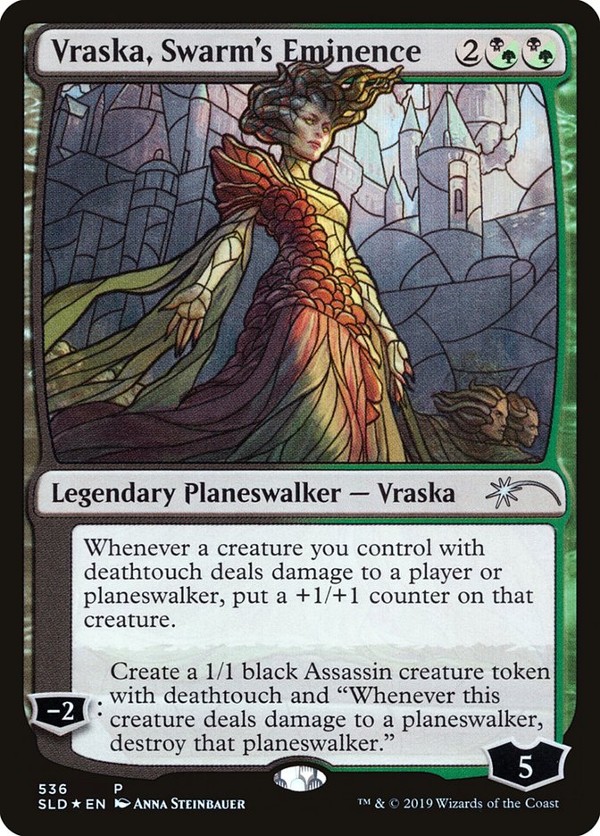 Vraska, Swarm's Eminence (Stained Glass) [Secret Lair Drop Promos] | Boutique FDB TCG