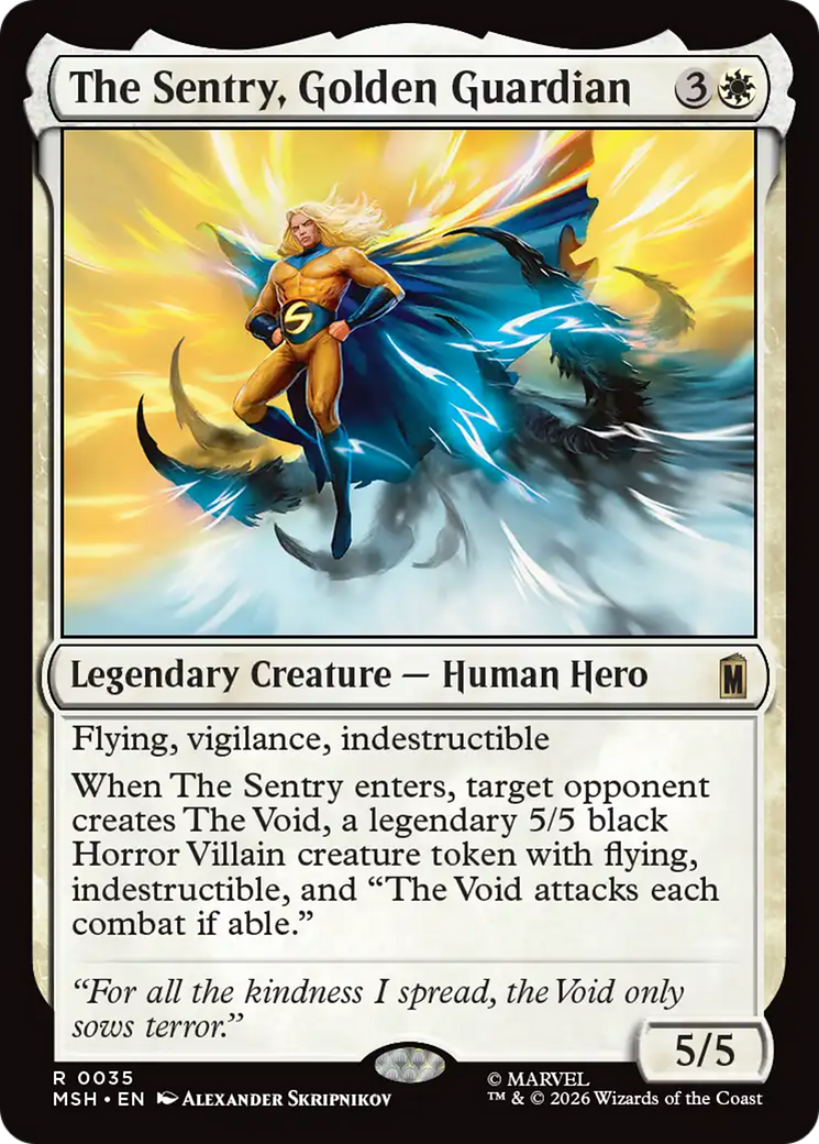 The Sentry, Golden Guardian [Marvel Super Heroes] | Boutique FDB TCG