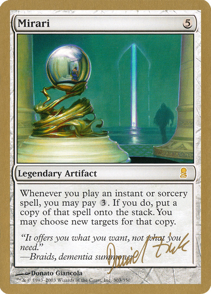 Mirari (Daniel Zink) [World Championship Decks 2003] | Boutique FDB TCG