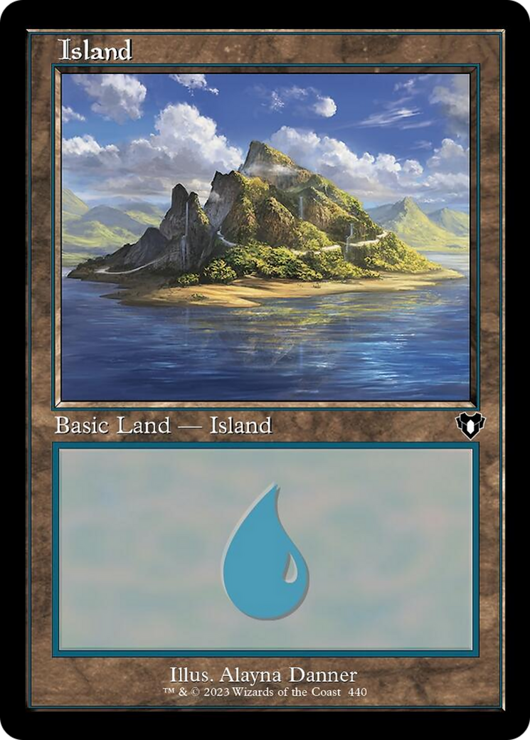 Island (440) (Retro) [Commander Masters] | Boutique FDB TCG