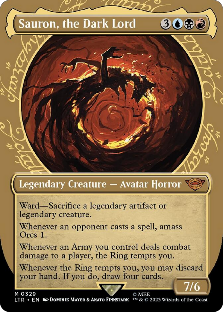 Sauron, the Dark Lord (Showcase Ring Frame) [The Lord of the Rings: Tales of Middle-Earth] | Boutique FDB TCG