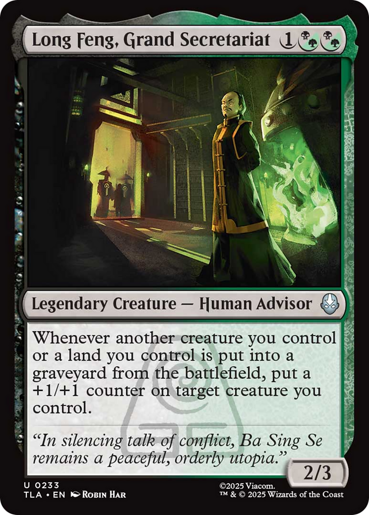 Long Feng, Grand Secretariat [Avatar: The Last Airbender] | Boutique FDB TCG
