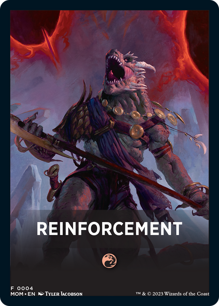 Reinforcement Theme Card [March of the Machine Tokens] | Boutique FDB TCG