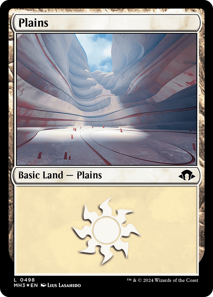 Plains (0498) (Ripple Foil) [Modern Horizons 3] | Boutique FDB TCG