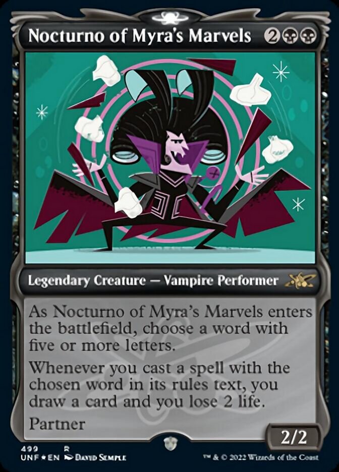 Nocturno of Myra's Marvels (Showcase) (Galaxy Foil) [Unfinity] | Boutique FDB TCG