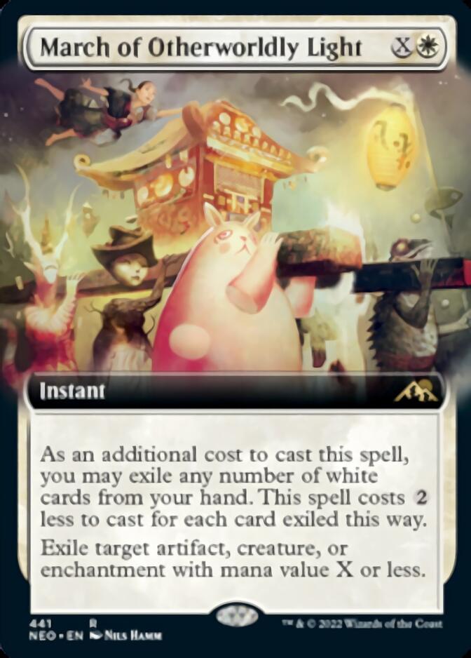 March of Otherworldly Light (Extended Art) [Kamigawa: Neon Dynasty] | Boutique FDB TCG