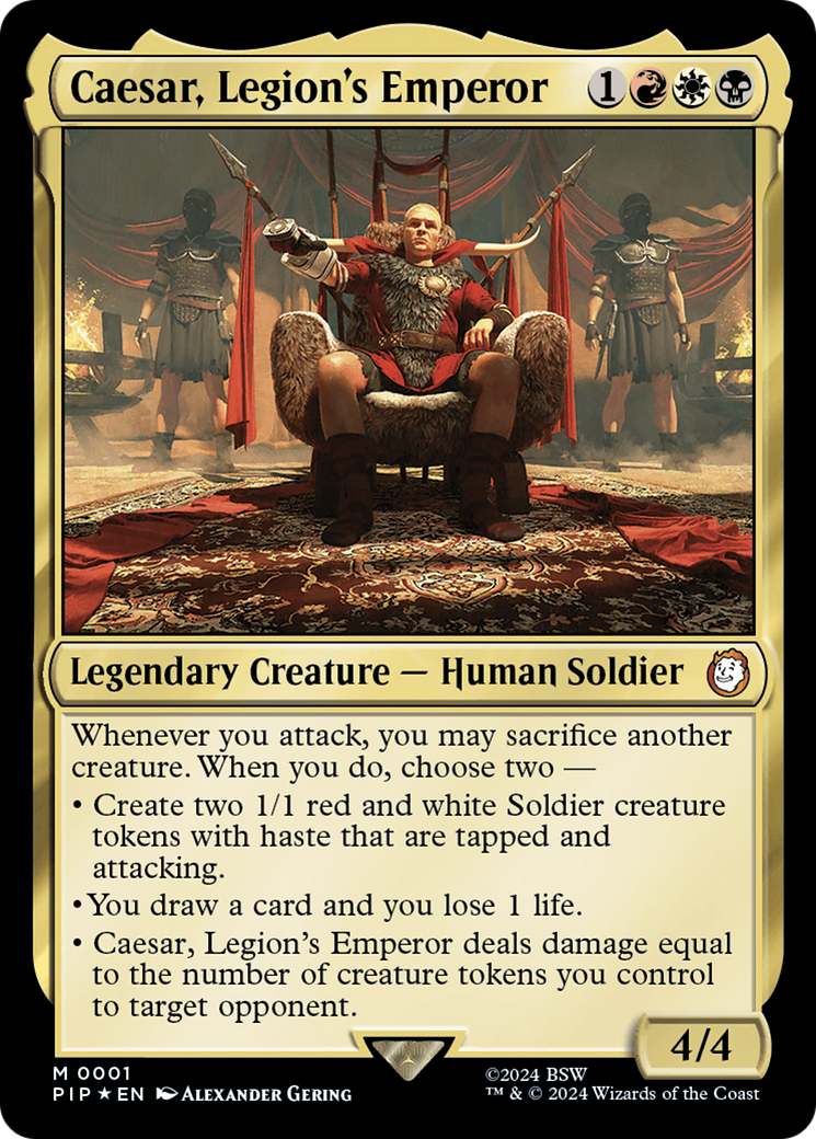 Caesar, Legion's Emperor [Fallout] | Boutique FDB TCG