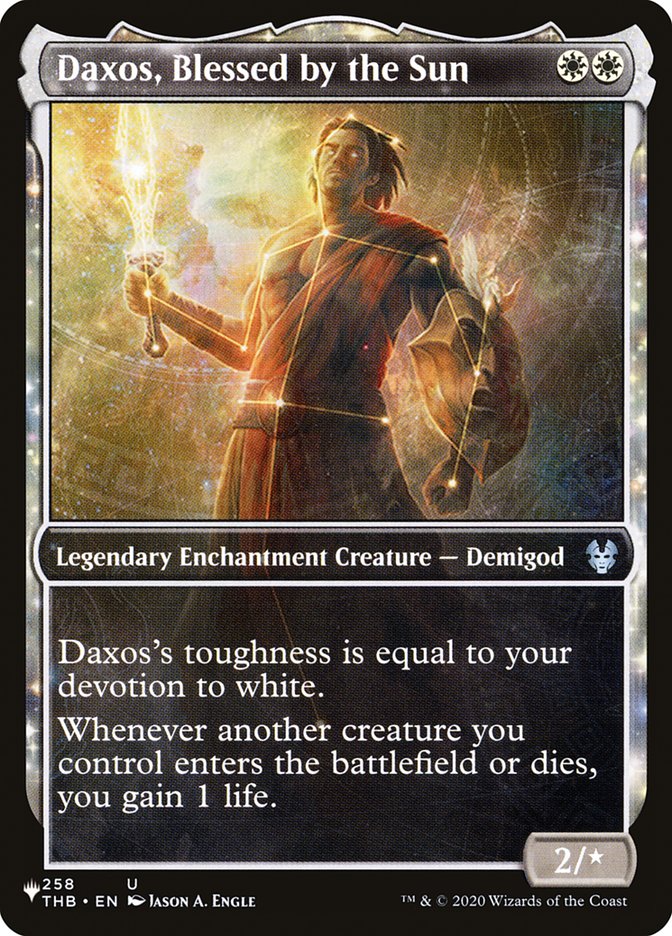 Daxos, Blessed by the Sun (Showcase) [The List] | Boutique FDB TCG